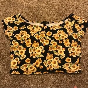 Sunflower Crop Top